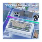 F75 Mekanik Kablosuz TKL Klavye Pastel Reaper Switch Ev Ofis Kullanımı İçin RGB Özellikli