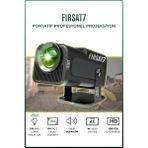 F96 Taşınabilir Sinema Dizi Film Projeksiyon 1080P/2K/4K Ev Sineması Dahili Android Wifi & Bluetooth - Siyah