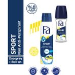 Fa 150 ml Sport Erkek Sprey Deodorant + 50 ml Sport Erkek Roll On Deodorant