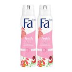 Fa 2x150 ML Freshly Free Greyfurt ve Liçi Kadın Deodorant