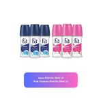 Fa Aqua Roll-On x3 + Pink Passion Roll-On x3 Set – Uzun Süre Ferah Koruma