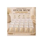 F&A Candle Kişiye Özel El Yapımı Ayıcık Mum – Vanilya Kokulu Nikah Nişan Kına Cinsiyet Partisi Hediyelik 20 ADET