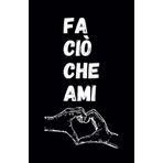 Fa ciò che ami Quaderno per appunti a righe Taccuino per appunti per scuola lavoro tempo libero 120 pagine senza margini Copertina colore nero
