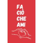 Fa ciò che ami Quaderno per appunti a righe Taccuino per appunti per scuola lavoro tempo libero 120 pagine senza margini Copertina colore rosso