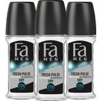 Fa Fresh Pulse 3x50 ml Erkek Roll-On
