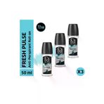 Fa Fresh Pulse Erkek Roll-On 50 ml 3 Adet - 48 Saat Kalıcı Ferah His