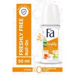 Fa Freshly Free Salatalık & Kavun Roll-On 50 ml– 48 Saat Koruma, Leke Karşıtı Formül