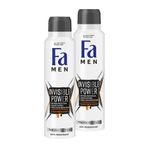 Fa Men Xtreme Invisible Power 2x150 ml Sprey Deodorant