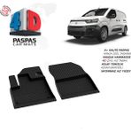 Fa Otomotiv Fiat Doblo Panelvan 4d Havuzlu Paspas (Ön 2 Parça) 2023 Model ve Sonrası - Siyah