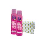 Fa Pink Passion Deo Spray 150 ml, 2'li Paket, Pembe, Ananaslı Çanta Hediyeli