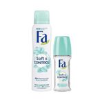 Fa Soft Control 150 ml Deodorant + Soft Control 50 ml Roll-On