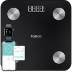 Fabcio Fitsmart Bluetooth Yağ Ölçer Akıllı Baskül - Siyah