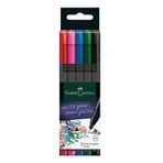 Faber Castell 0.4 mm 5 Renk Poşet Grip Finepen Keçe Uçlu Kalem