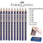 Faber-Castell 10'lu Dereceli Kalem Seti HB'den 6B'ye Kadar Renkli Seçenekler