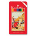 Faber Castell 115844 12 Renk Kuru Boya Kalemi
