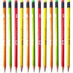 Faber-Castell 12 Adet Renkli Şövalye Yuvarlak Hb Kurşun Kalem Canlı Renklerle Yaratıcılığı Artırır
