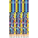 Faber-Castell 12 Adet Uzay Macerası 2B Yuvarlak Kurşun Kalem Renkli Uzay Deseni ile Eğlenceli