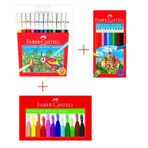 Faber Castell 12' li Keçeli Kuru Ve Pastel Boya Seti