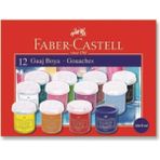 Faber-Castell 12 Renk 15 ml Guaj Boya Seti – Canlı ve Yoğun Renkler, Sanat ve Hobi Kullanımına Uygun