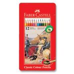 Faber-Castell 12 Renk Metal Kutu Boya Kalemi