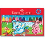 Faber-Castell 12 Renk Pastel Boya Karton Kutu Çocuklar İçin Güvenli Eğlenceli Sanat Malzemesi