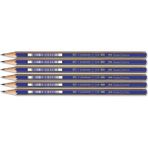 Faber-Castell 1221 Dereceli 2B Resim Kalemi 6'lı Set Sanat ve Teknik Çizimler İçin Uygun