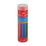 Faber Castell 12'li Jumbo Tam Boy Üçgen Kuru Boya Kalemi – Ergonomik Tasarım, Canlı Renkler