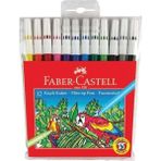 Faber-Castell 12'li Keçeli Kalem Seti Çocuklar İçin Güvenli Renkli ve Dayanıklı Araç Gereçler