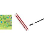 Faber-Castell 12'li Kırmızı Kopya Kalemi, Yüksek Kaliteli Mi... +2 Parça Fırsat Seti
