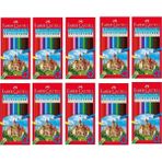 Faber-Castell 12'li Kuru Boya Kalemi 10'lu