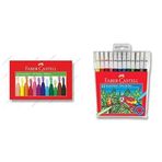 Faber-Castell 12'li Pastel Boya& Faber-Castell 12'li Keçeli Kalem & Faber-Castell 12'li Suluboya 3'lü Boyama Seti