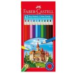 Faber Castell 12'li Pastel Renkler Kuru Boya Kalemi
