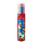 Faber Castell 12'li Tam Boy Plastik Kutu Üçgen Kuru Boya