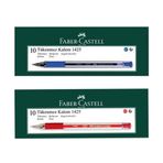 Faber Castell 1425 10 Mavi 10 Kırmızı İğne Uç Tükenmez Kalem