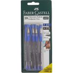 Faber-Castell 1425 10'lu 2 Renk Tükenmez ( 5 +5 Mavi) - Standart - Çok Renkli