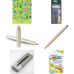 Faber-Castell 1425 10'lu 2 Renk Tükenmez ( 5 Siyah+5 Mavi)... +5 Parça Fırsat Seti