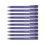 Faber-Castell 1425 Auto Tükenmez Kalem 10 Adet Mavi Renkli Kutu ile Pratik Yazım