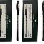Faber-Castell 1425 İğne Uç Tükenmez, 10'lu, Siyah 2li paket