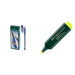 Faber-Castell 1425 Tükenmez Kalem& Fosforlu Sarı Kalem Seti