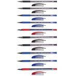 Faber Castell 1425 Tükenmez Kalem Seti, 10'lu, 4 Siyah, 4 Mavi, 2 Kırmızı