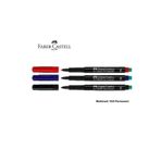 Faber Castell 1523 Asetat Kalemi M 3'lü Set Siyah-kırmızı-mavi