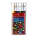 Faber Castell 155106 6 Renk Yıkanabılır Keçe Uçlu Kalem