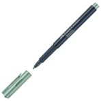 Faber-Castell 160794 - Metalik keçeli kalem, fiber uçlu, 1,5 mm çizgi kalınlığı, birçok yüzey için uygundur, metalik efektli Wanderlust açık yeşil