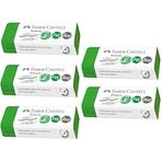 FABER-CASTELL 187250 silgi, PVC içermez, tozsuz, yeşil, 5 adet