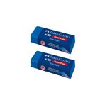 Faber Castell 2 Adet Dust Free Mavi Sınav Silgisi