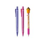 Faber-Castell 2 Adet Econ + 1 Adet Mikro Fast Food 3'lü Kalem Seti Versatil 0.7, Pembe Set
