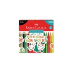 Faber Castell 20'li 10 Keçeli 10 Kuru Boya Kalemli Yeni Yıl Hayal Gücü Seti