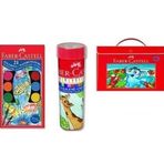 Faber-Castell 21'li Sulu Boya + 24'lü Kuru ve Pastel Boya Seti