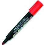 FABER-CASTELL 23 JUMBO PERMANENT MARKÖR KOLİ KALEMİ YUVARLAK UÇ KIRMIZI (152872)