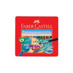 Faber Castell 24 Renk Metal Kutu Aquarel Suluboya Kalemi